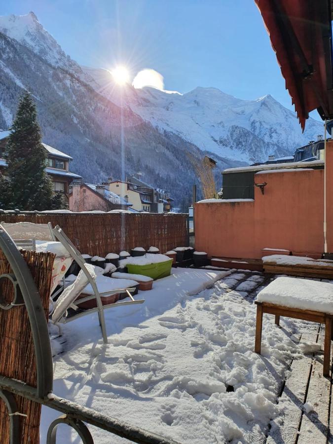 Chamonix Hyper Centre . Terrasse Vue Mont Blanc . Parking 아파트 외부 사진