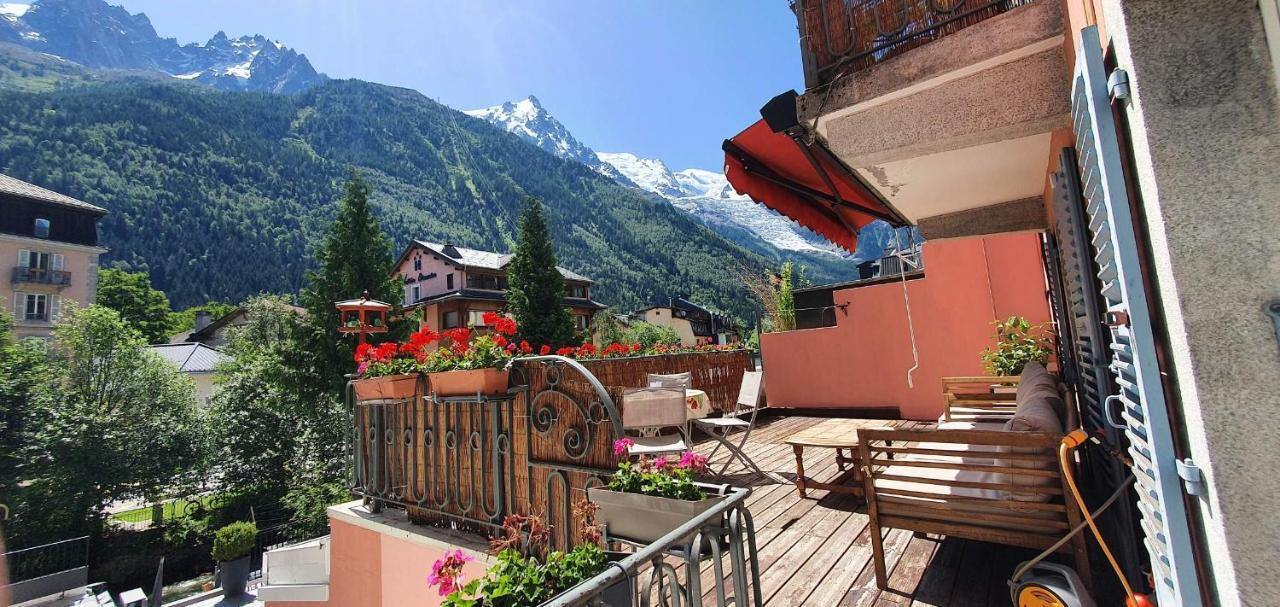 Chamonix Hyper Centre . Terrasse Vue Mont Blanc . Parking 아파트 외부 사진